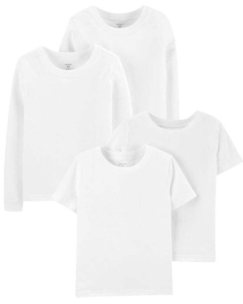 Kid 4-Pack Undershirts, image 1 of 1 slides