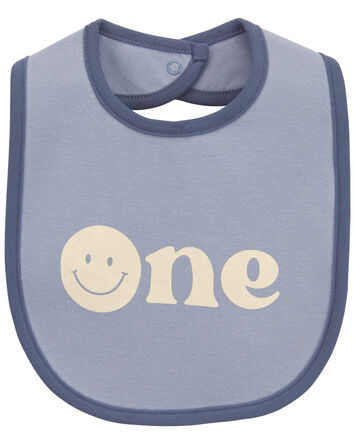 Baby 1st Birthday Teething Bib, 