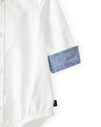 Baby Button-Front Long Sleeve Bodysuit, 