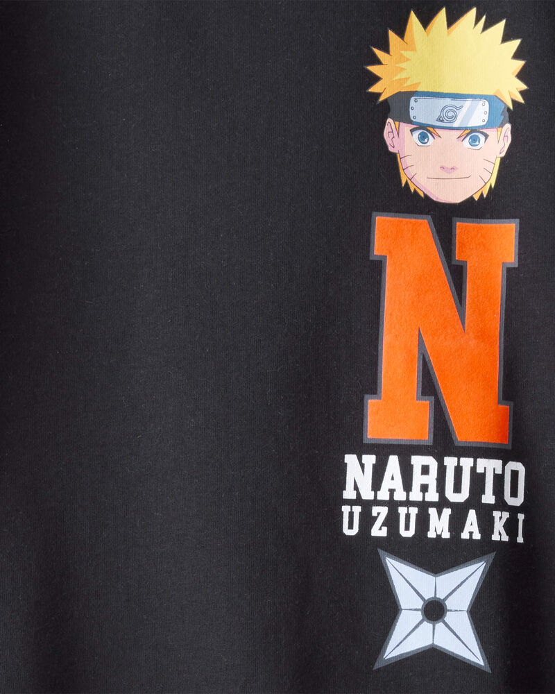 Boys Naruto Anime Pullover Sweatshirt - Black, image 4 of 5 slides