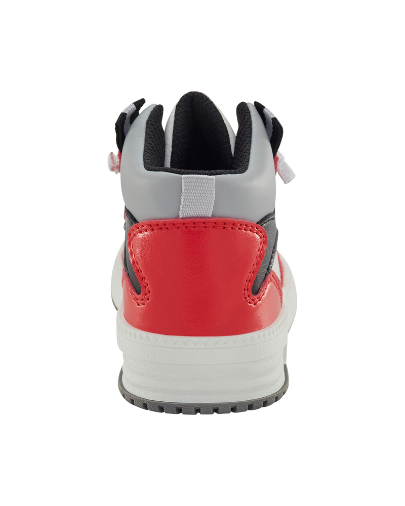 Toddler High-Top Sneakers - Red/White, image 3 of 7 slides