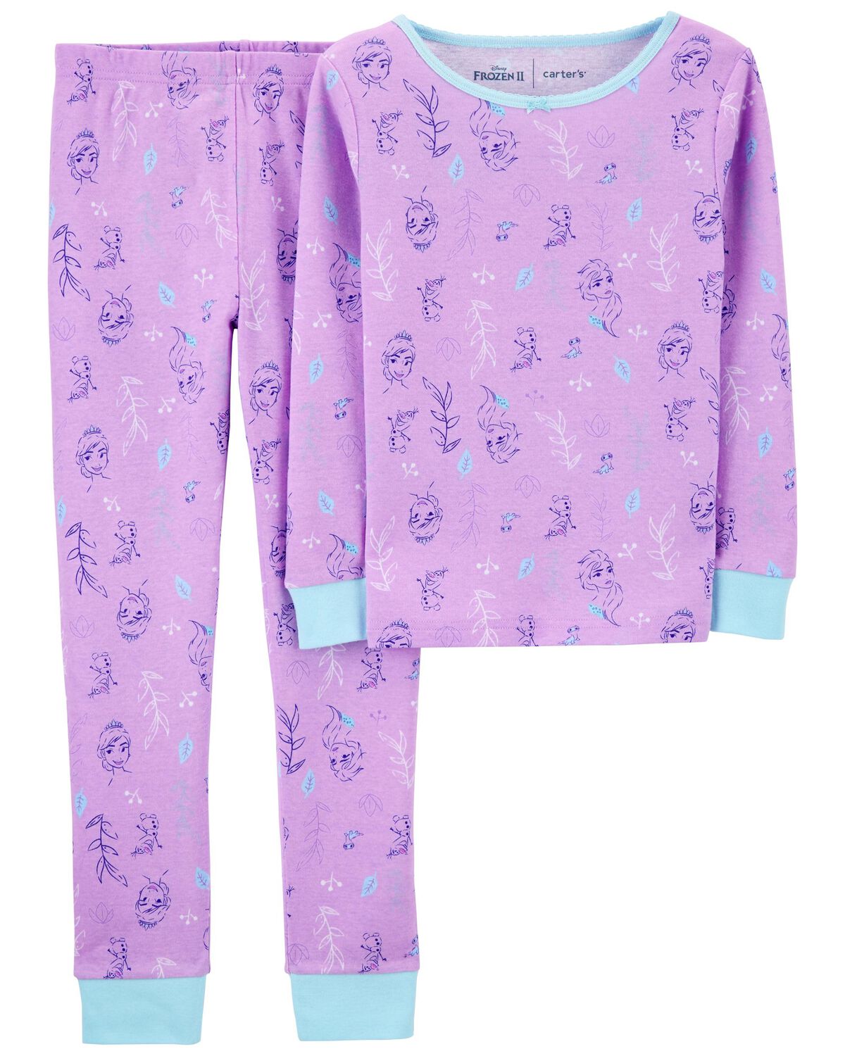 Kid 2-Piece Disney Frozen 2 100% Snug Fit Cotton Pajamas