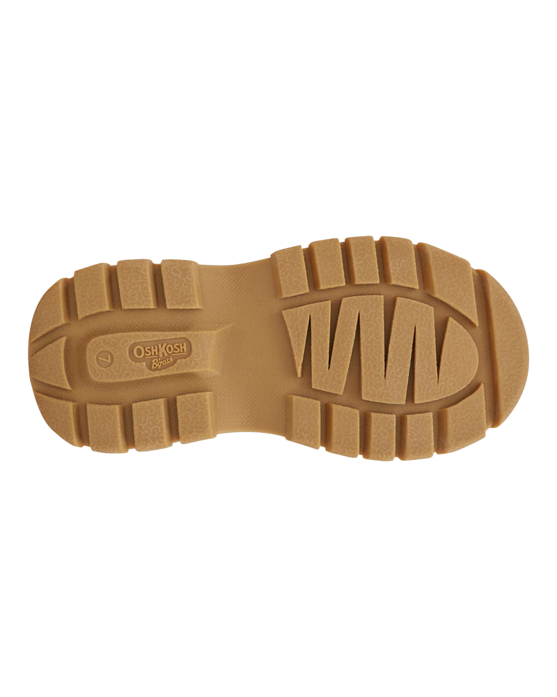 Toddler Metallic Pink Lace-Up Boots, image 5 of 7 slides