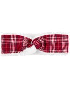Toddler Plaid Ear Warmer, image 1 of 2 slides