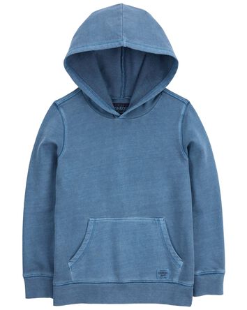 Kid French Terry Lined Hooded Pullover, 