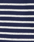 Toddler 1-Piece Striped 100% Snug Fit Cotton Footie Pajamas, image 2 of 4 slides