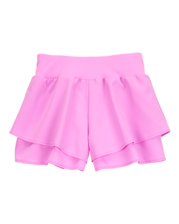 Kid Flowy Layered Flip Short - Pink, 