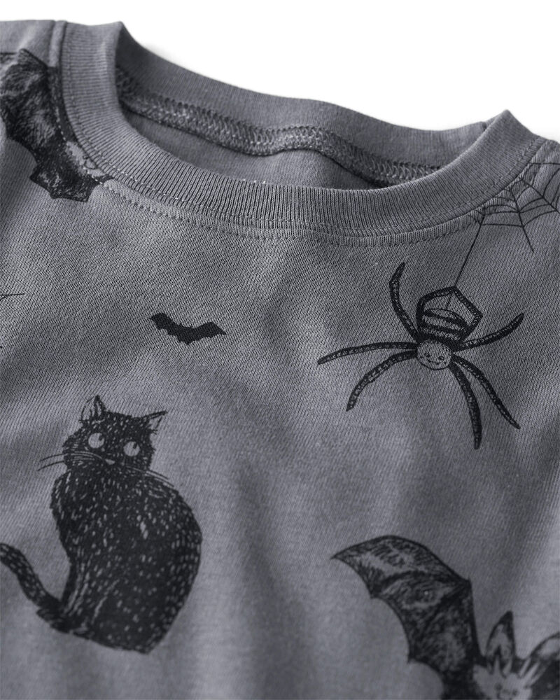 Toddler Organic Cotton Pajamas Set in Spooky Creatures, image 2 of 4 slides