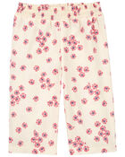 Toddler Pull-On Floral Flare Pants, image 1 of 3 slides