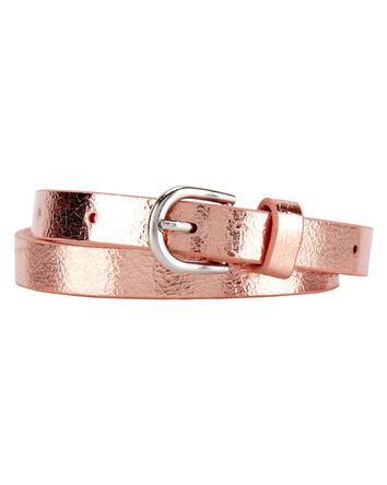 Rose Gold Metallic Belt, 