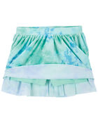 Toddler Cloud Dye Active Skort, image 2 of 3 slides