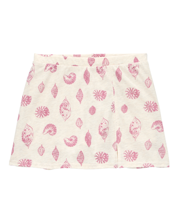 Kid Seashell Golf Skort - Ivory, 
