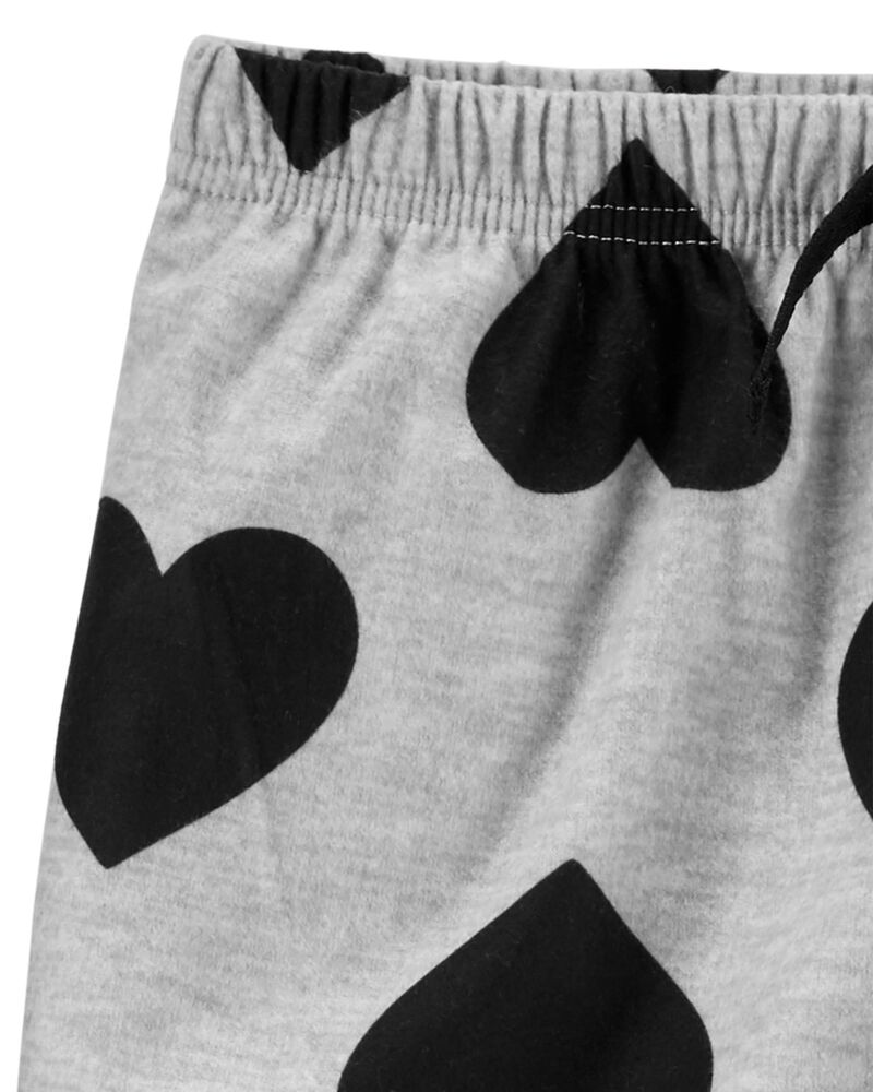 Kid Heart Pull-On Fleece Pajama Pants, image 2 of 3 slides