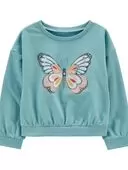 Green - Baby Butterfly Crewneck 