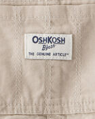 Baby Lightweight Floral-Lined Canvas Overalls  - Khaki, image 3 of 4 slides