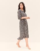 Adult Women's Maternity Floral Button-Front Relaxed Fit Dress, image 1 of 8 slides