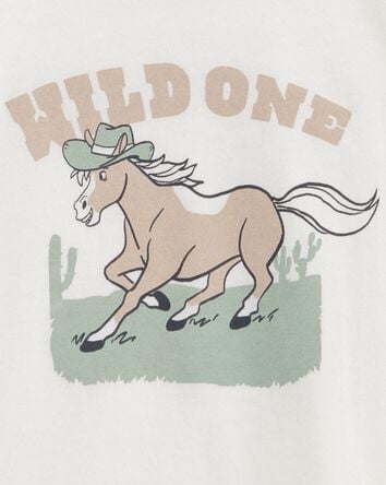 Toddler Boy Wild One Short-Sleeve Graphic Tee - White, 