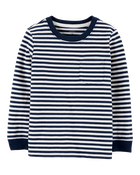 Baby Striped Pocket Jersey Tee, image 1 of 3 slides
