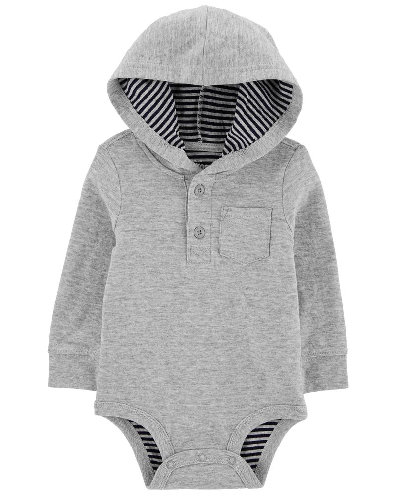 Baby 2-Piece Henley Bodysuit and Overalls Set, image 2 of 3 slides