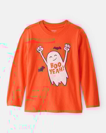 Toddler Boy Boo Yeah Long-Sleeve Graphic Tee - Orange, 