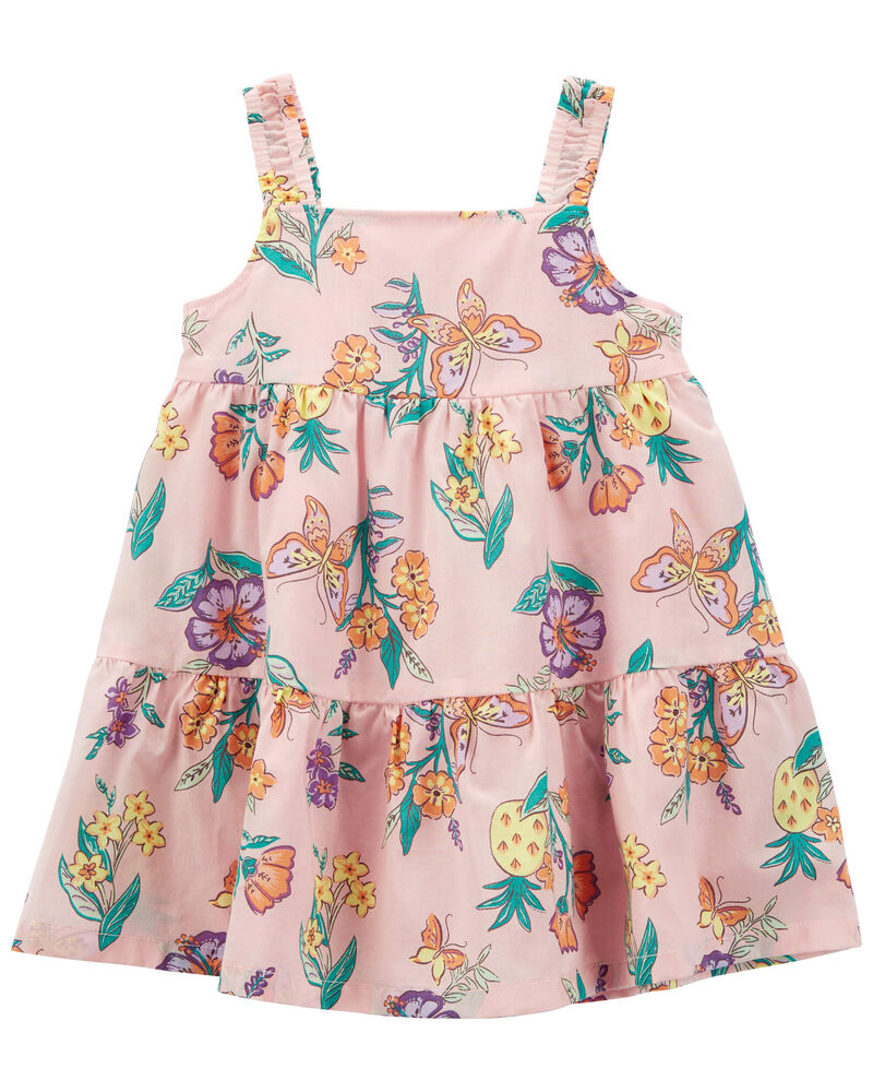 Baby Floral Sleeveless Lawn Dress, image 1 of 5 slides