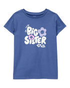 Kid Big Sister Short-Sleeve Graphic Tee - Blue, image 1 of 3 slides