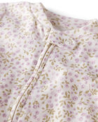Baby Organic Cotton Sleep & Play Pajamas in Botanic Muse Print, image 2 of 5 slides