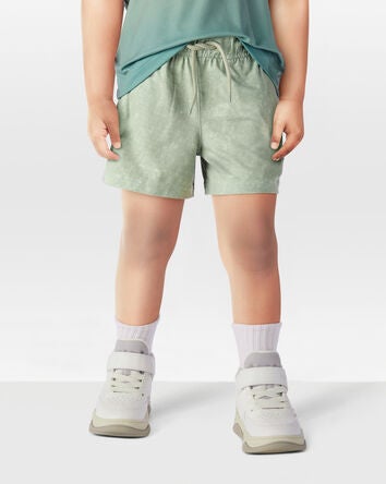 Toddler Solid Pull-On Knit Shorts - Green, 