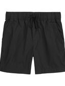 Black - Kid Pull-On Poplin Shorts