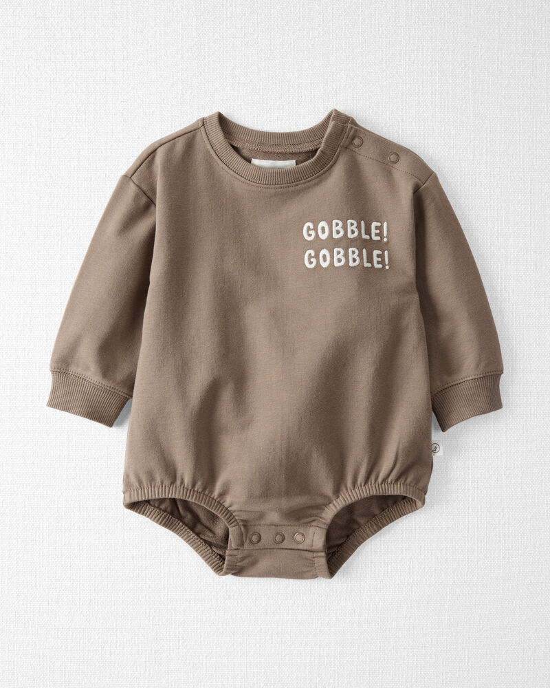 Baby Gobble Gobble Organic Cotton Bubble Bodysuit, image 1 of 4 slides