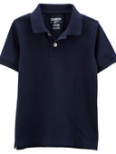 Navy - Toddler Navy Piqué Polo Shirt
