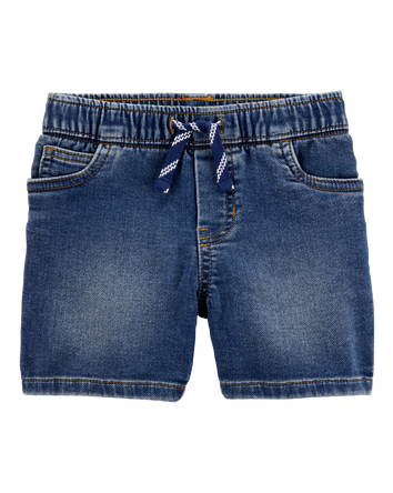 Toddler Pull-On Denim Shorts - Navy, 