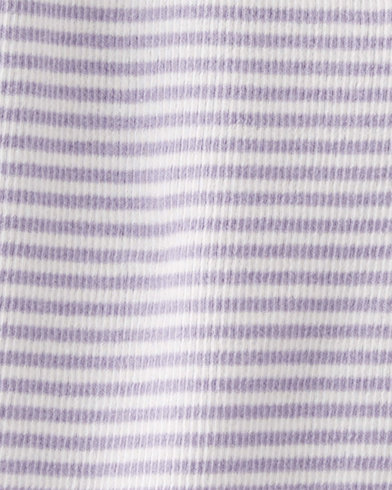 Baby  Organic Cotton Striped Sleep & Play Pajamas 
, image 3 of 5 slides