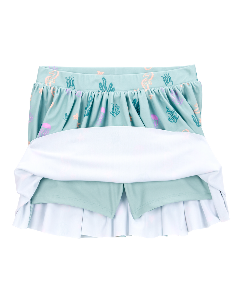 Toddler Sea Creature Print Active Pull-On Skort, image 2 of 4 slides