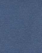 Baby 2-Piece Long-Sleeve Tee & Waffle Knit Coverall Set - Blue/White, image 5 of 7 slides