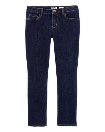 Kid Dark Wash Plus-Fit Super Skinny-Leg Jeans , 