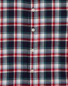 Kid Plaid Button-Front Shirt, image 3 of 4 slides