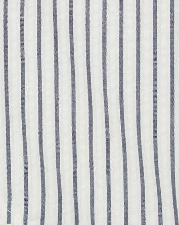 Baby Striped Polo Romper, 