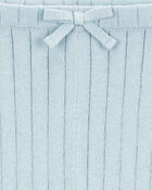 Baby Sweater Knit Pull-On Flare Pants - Blue, image 3 of 4 slides