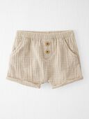 Stone - Baby Organic Cotton Gauze Shorts