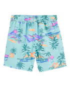 Kid Tropical-Print Pull-On Swim Trunks, image 2 of 4 slides