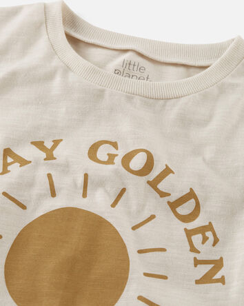 Kid Stay Golden Organic Cotton Graphic Tee, 