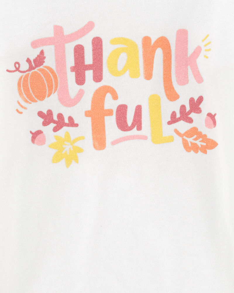 Toddler Thankful Thanksgiving Long-Sleeve Graphic Tee, image 2 of 3 slides