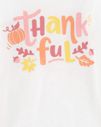 Toddler Thankful Thanksgiving Long-Sleeve Graphic Tee, 