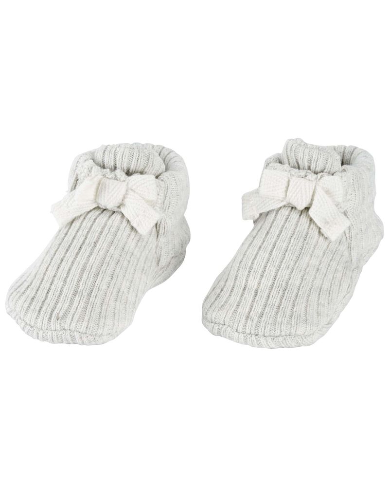 Baby Crochet Cotton Booties, image 2 of 3 slides