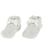 Baby Crochet Cotton Booties, image 2 of 3 slides