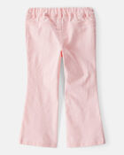 Toddler Girl Cotton Flare Pants - Pink, image 2 of 5 slides