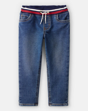 Toddler Boy Varsity Waistband Denim Jeans, 