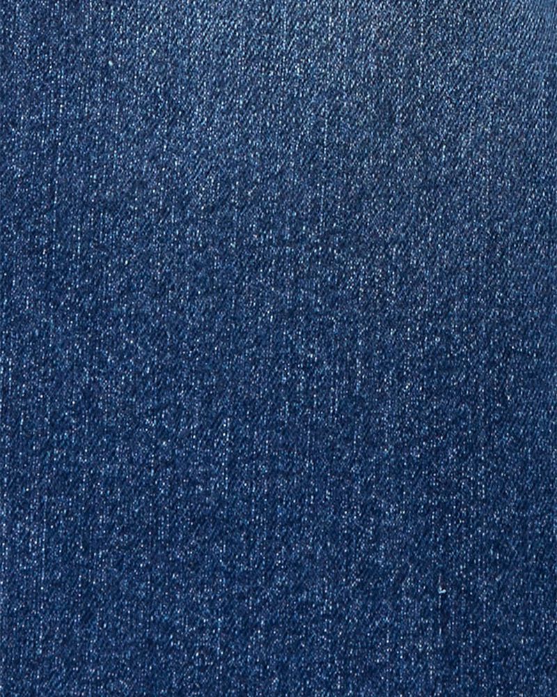 Baby Neutral Stretch Denim Classic Overalls - Dark Wash, image 3 of 5 slides