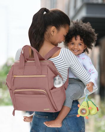 Mainframe Wide Open Backpack Diaper Bag - Dusty Rose, 